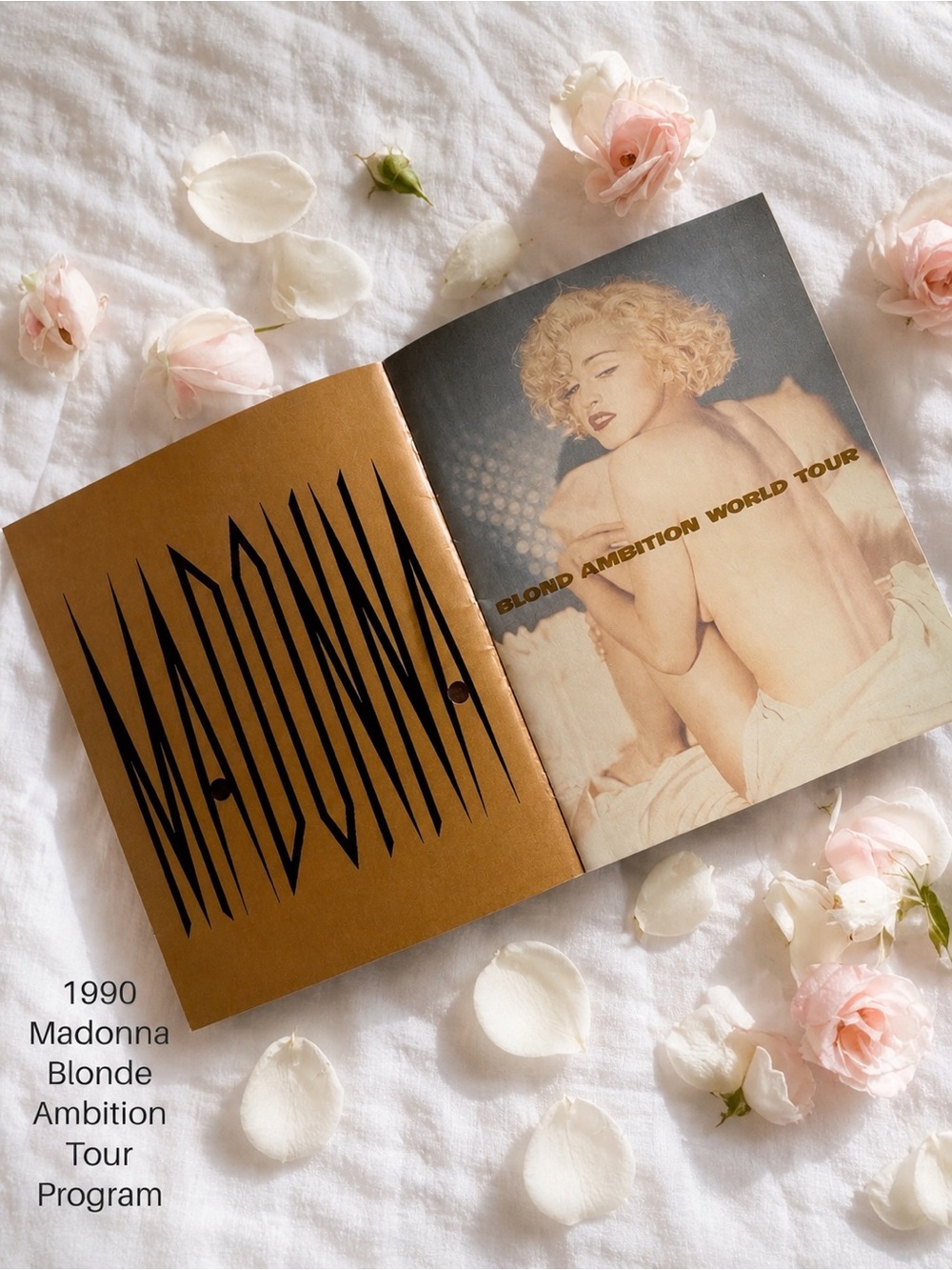 1990 Madonna Blonde Ambition Tour Program - Madonna Los Angeles Show 90s